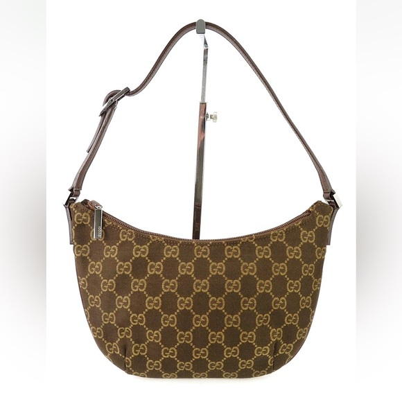 Gucci Monogram Brown Shoulder Bag - Picture 2 of 16
